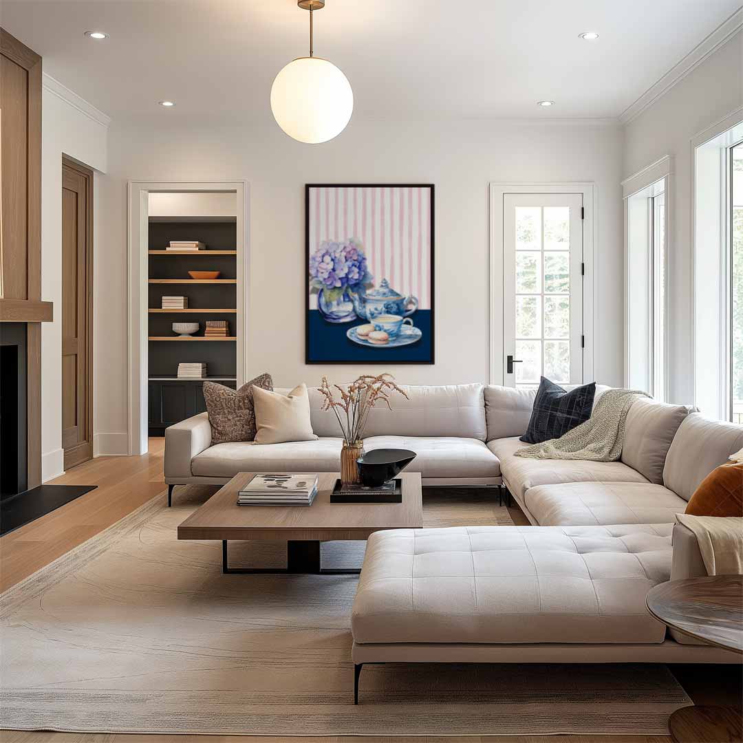 Romantisch Thee Moment Kunstwerk-canvas-dibond-plexiglas-wanddecoratie-WallArtistic