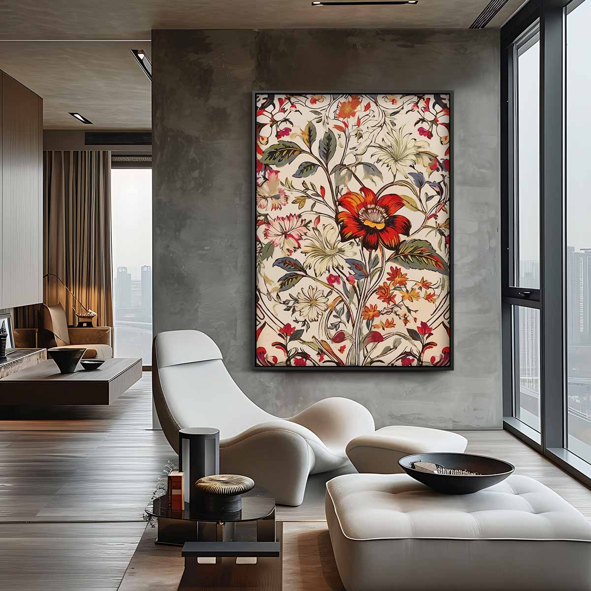Bloemenpracht op Canvas Kunstwerk-canvas-dibond-plexiglas-wanddecoratie-WallArtistic