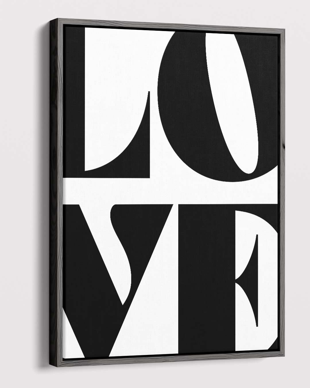 Liefdevol Typografisch Kunstwerk-canvas-dibond-plexiglas-wanddecoratie-WallArtistic