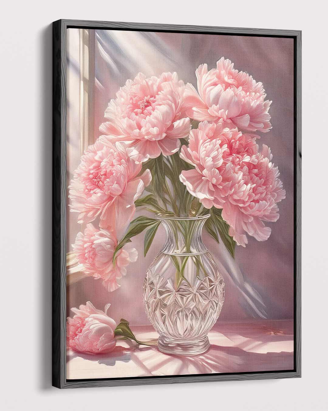 Zachte Bloemenpracht Kunstwerk-canvas-dibond-plexiglas-wanddecoratie-WallArtistic