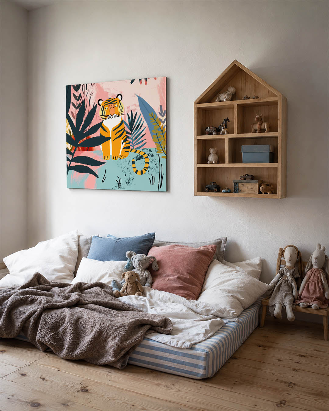Tropische tijger illustratie Kunstwerk