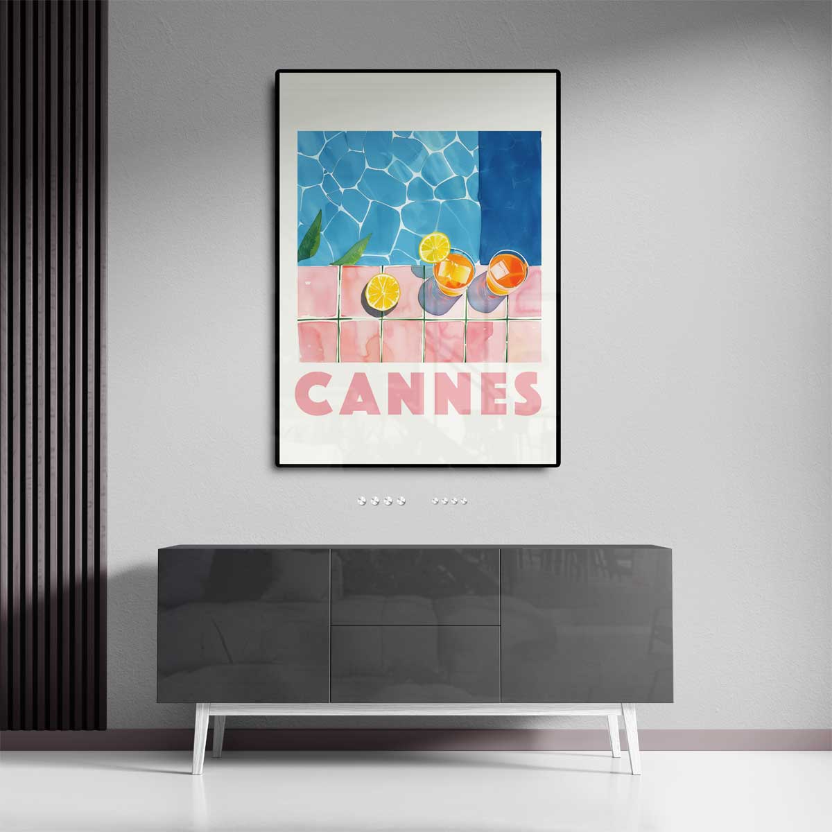 Zonnige Dagen in Cannes Kunstwerk-canvas-dibond-plexiglas-wanddecoratie-WallArtistic
