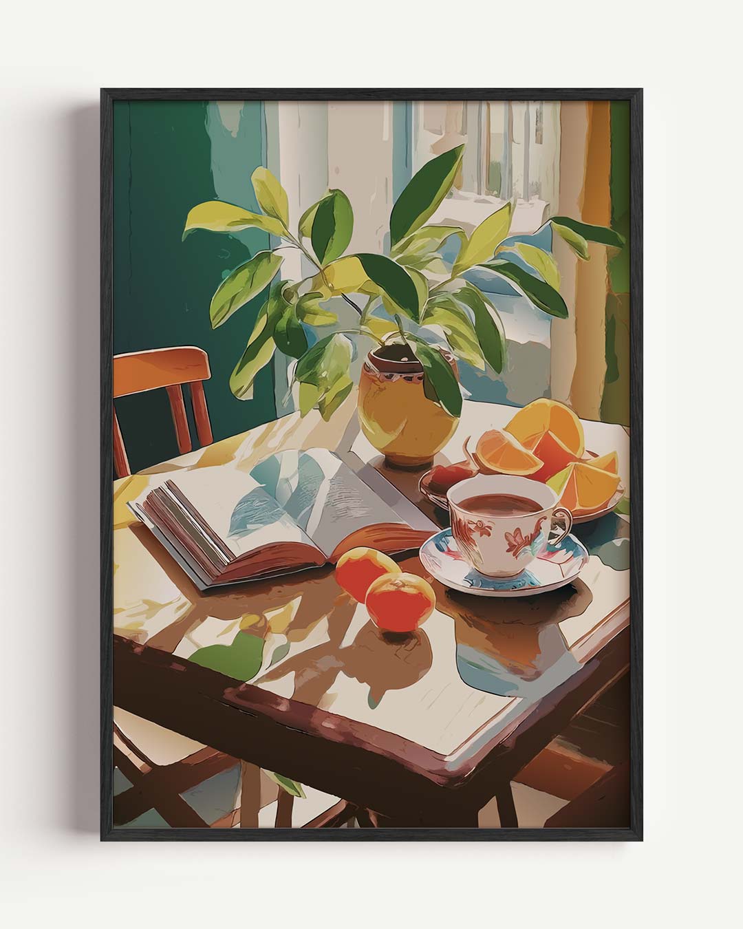 Gezellige Ochtendmomenten Poster-WallArtistic