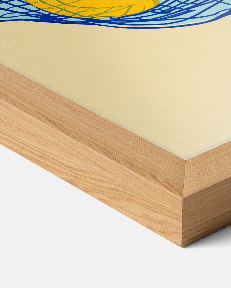 Zomerse Citroen Illustratie Poster-WallArtistic