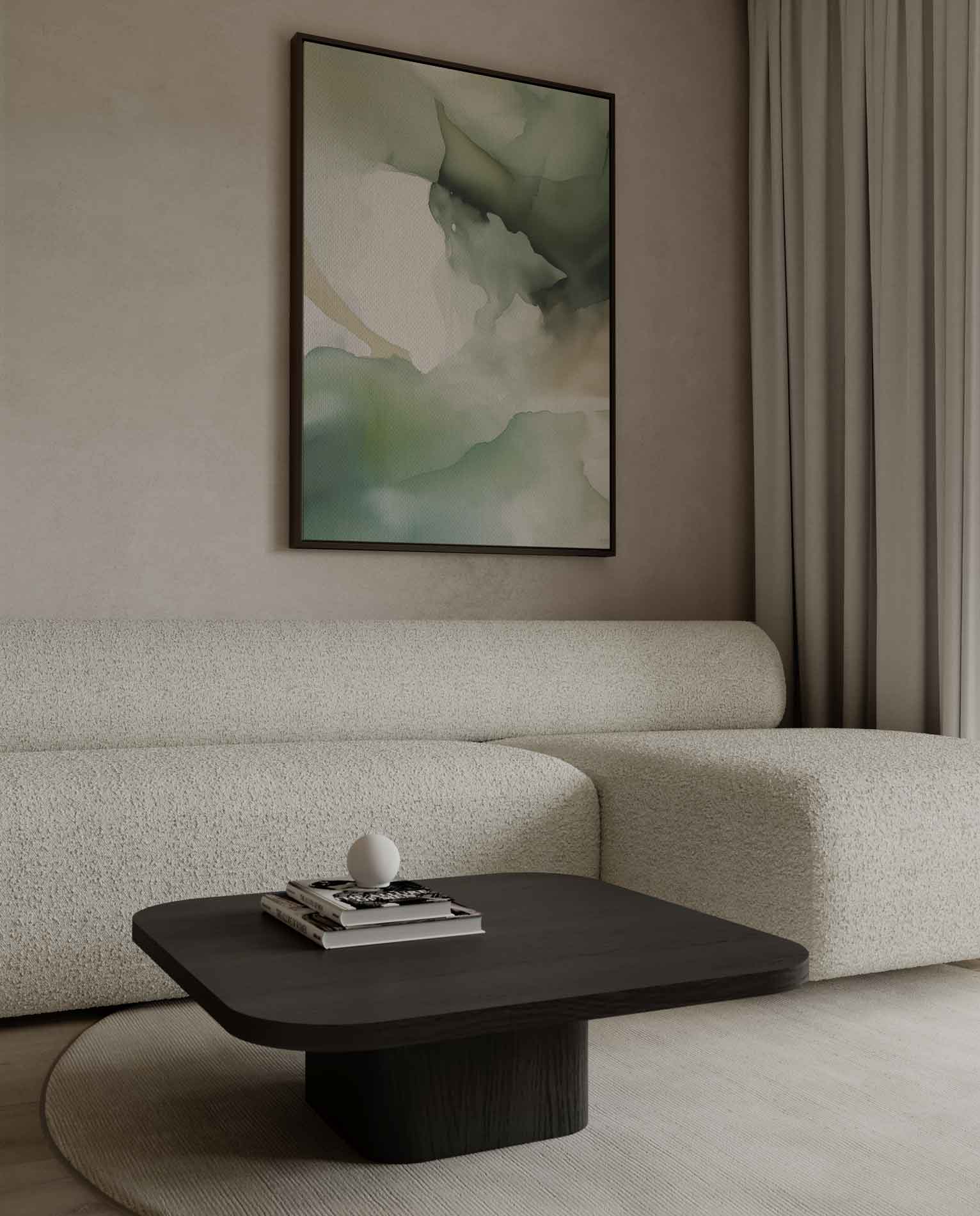Mystieke Groenzweem Kunstwerk-canvas-dibond-plexiglas-wanddecoratie-WallArtistic