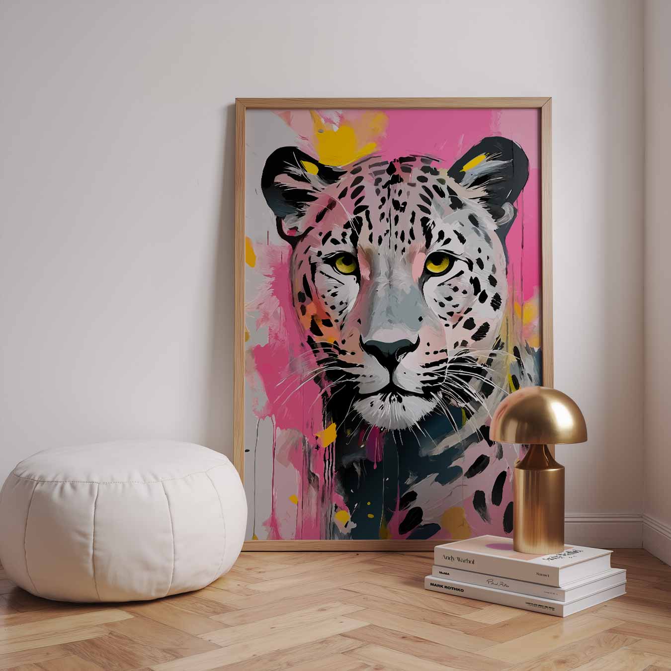 Dromerige Luipaard Kunstprint Poster-WallArtistic