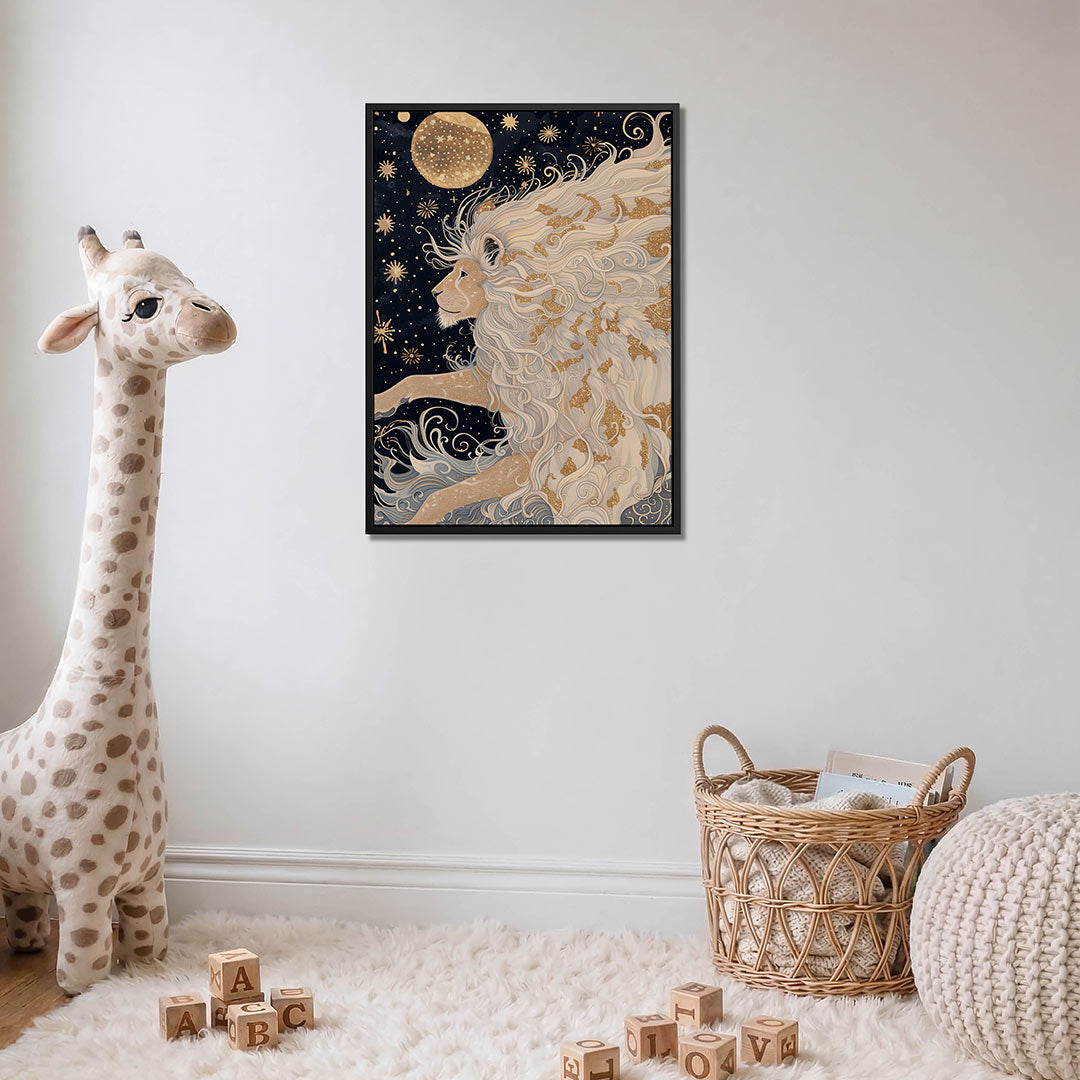 Dromerige leeuw Kunstwerk