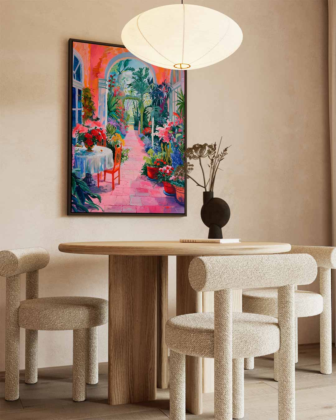 Zonnige Tuin Ontsnapping Kunstwerk-canvas-dibond-plexiglas-wanddecoratie-WallArtistic