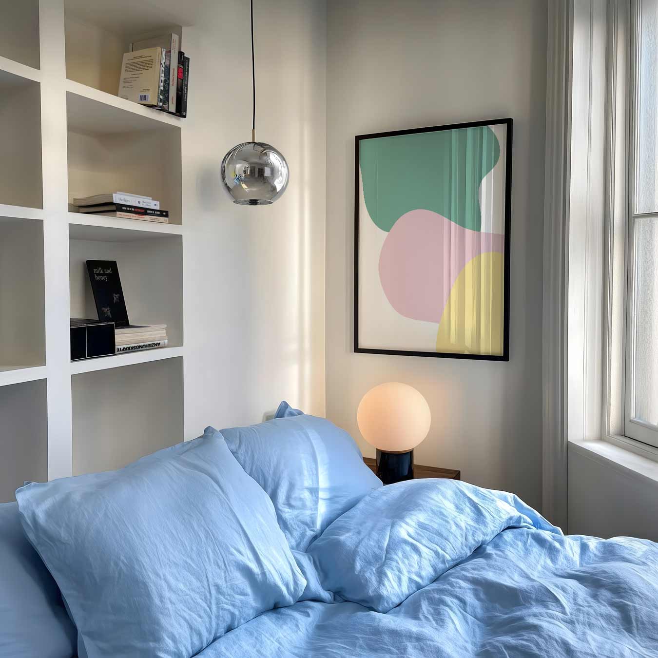 Kleurrijke Vormen Abstracte Poster-WallArtistic