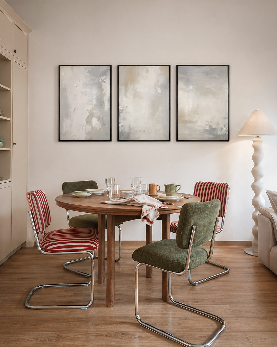 Zachte kleurvlakken Posterset