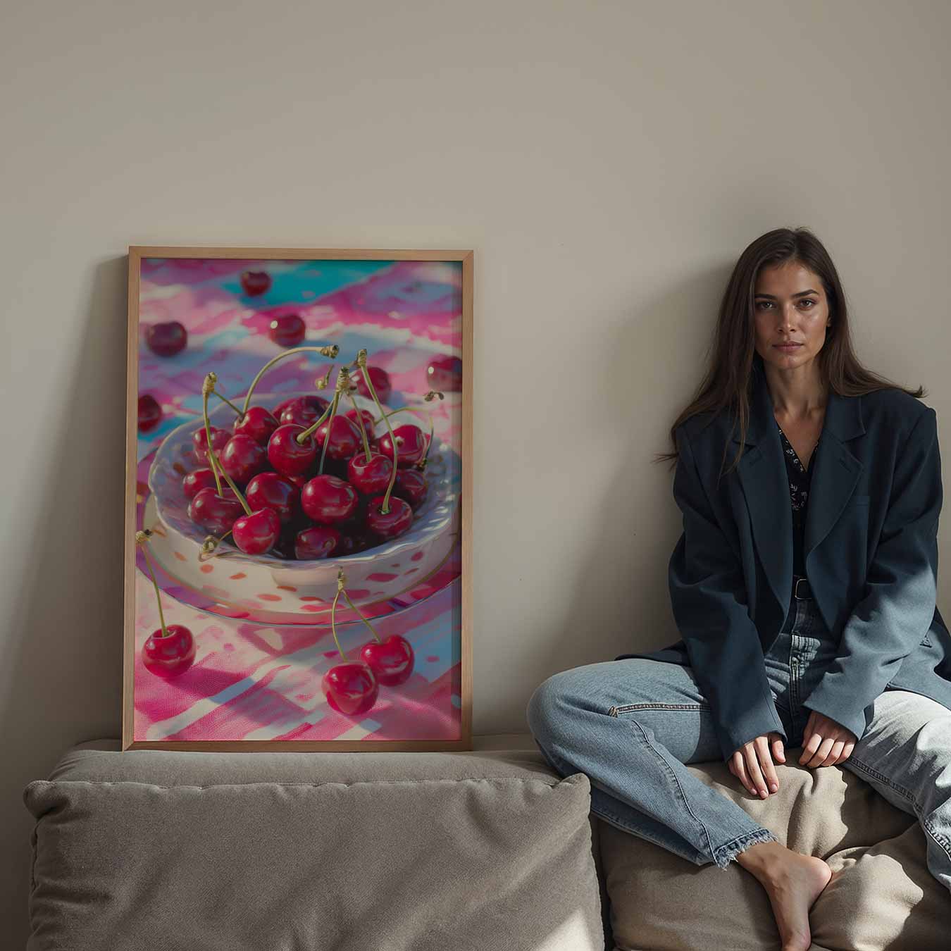 Kersenfeestje Poster-WallArtistic