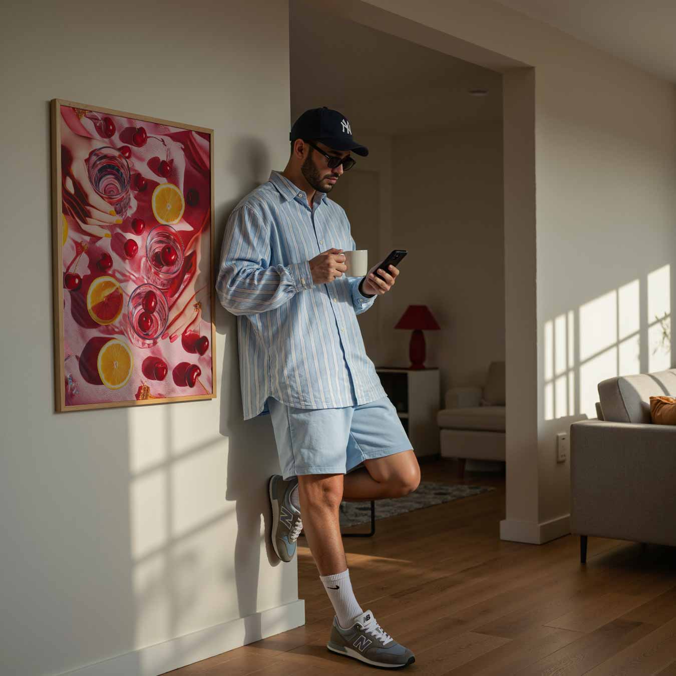 Zomerse Fruit Vibes Poster-WallArtistic