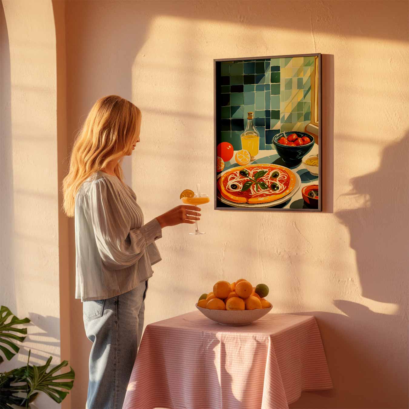 Mediterrane Keuken Poster-WallArtistic