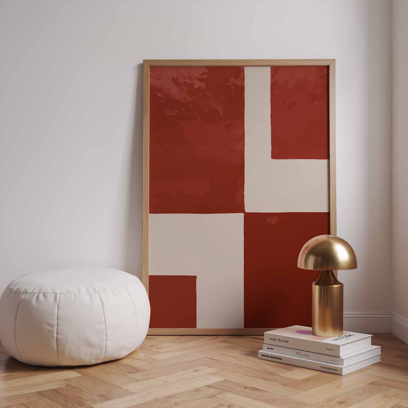 Moderne Abstracte Streken Poster