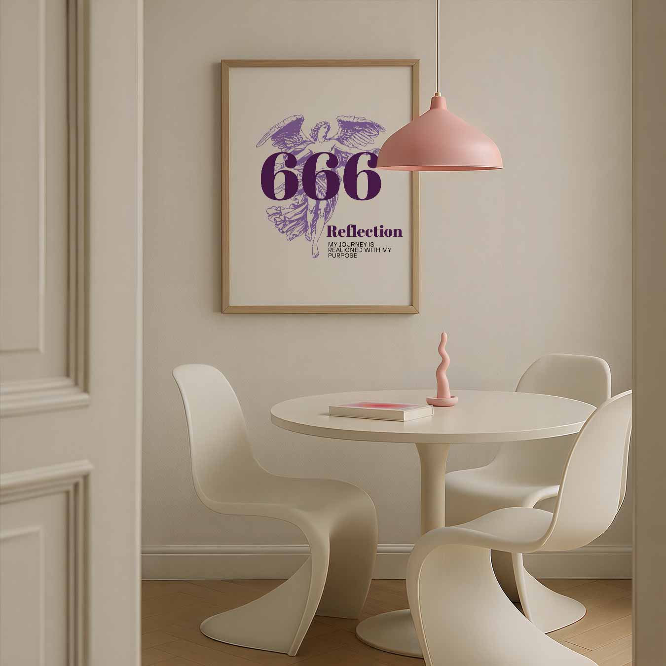 Engel met Inspirerende Boodschap Poster