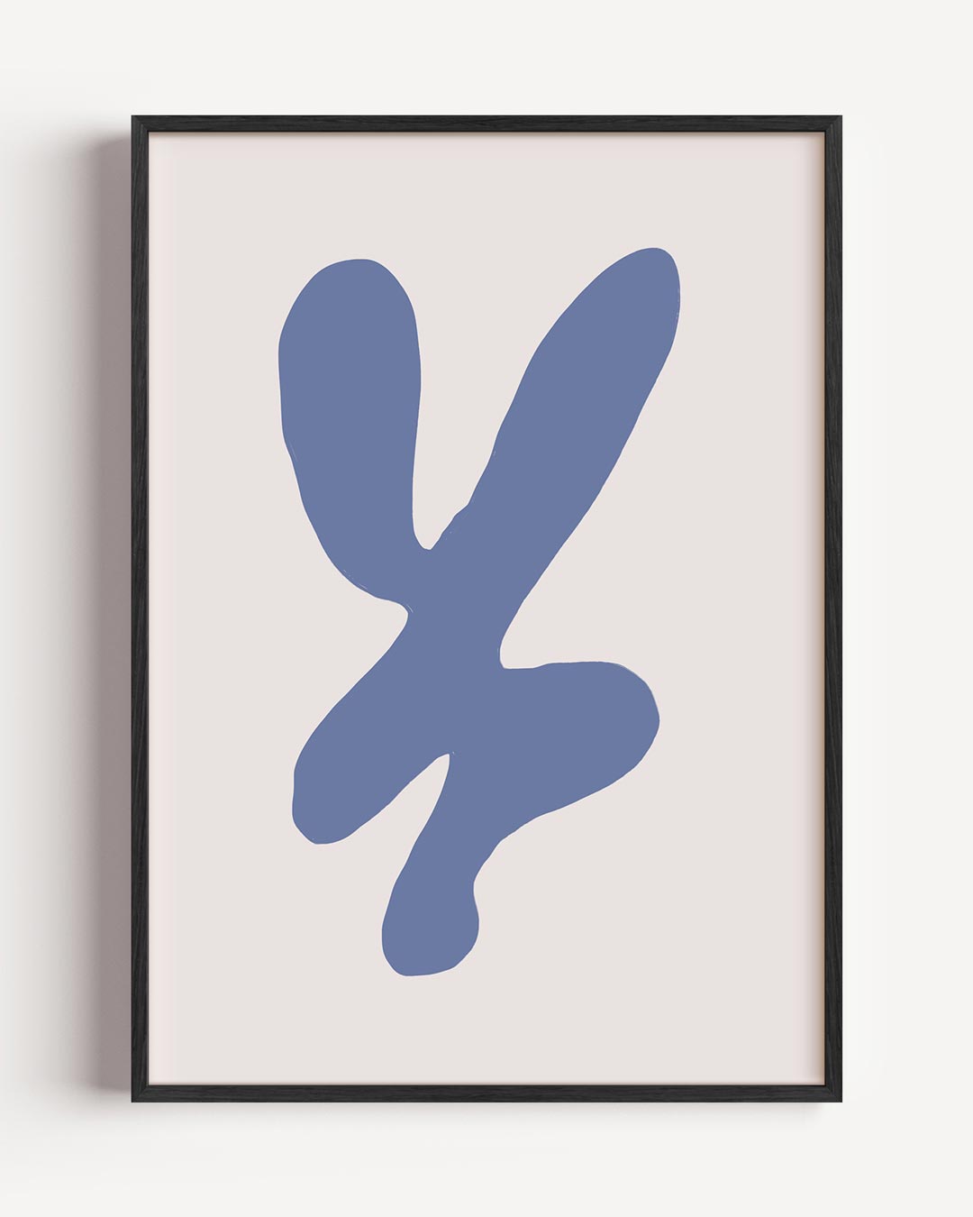 Abstracte Blauwviolet Vorm Poster-WallArtistic