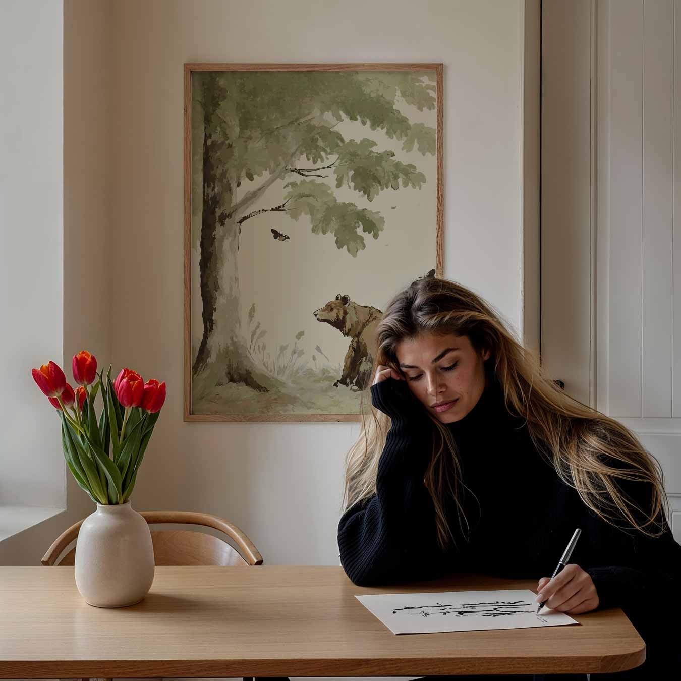 Rustieke Berennatuur Poster-WallArtistic