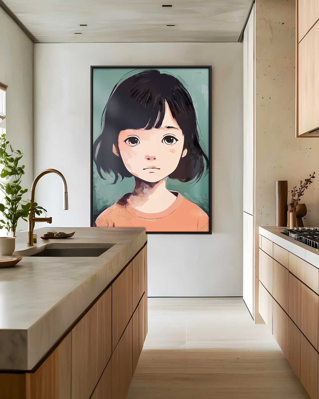 Dromerige Blik Kunstwerk-canvas-dibond-plexiglas-wanddecoratie-WallArtistic