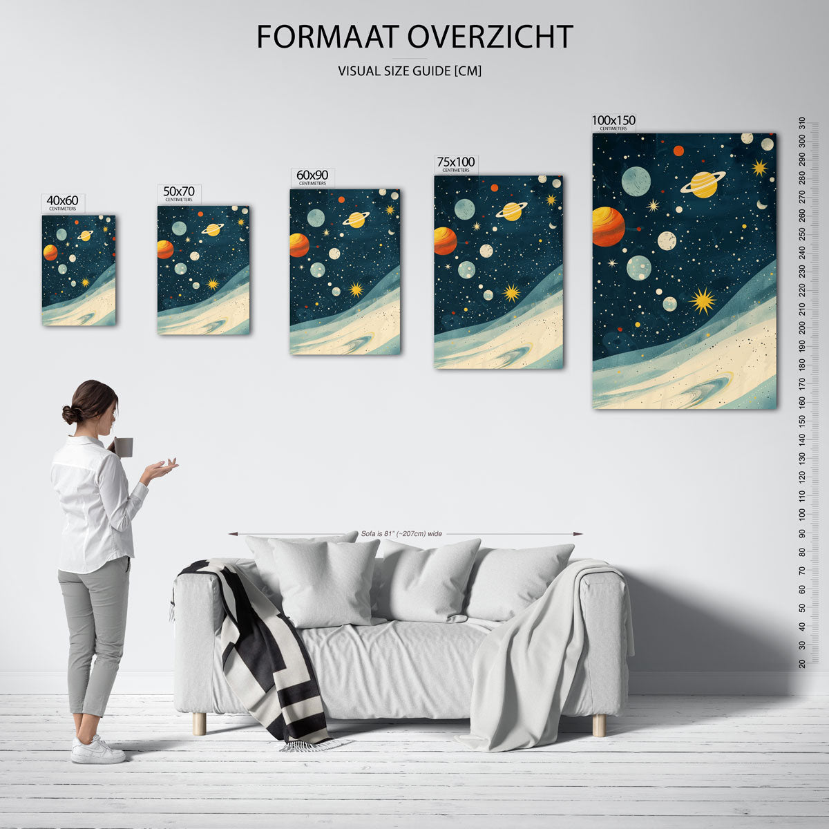Kosmische hemel Kunstwerk
