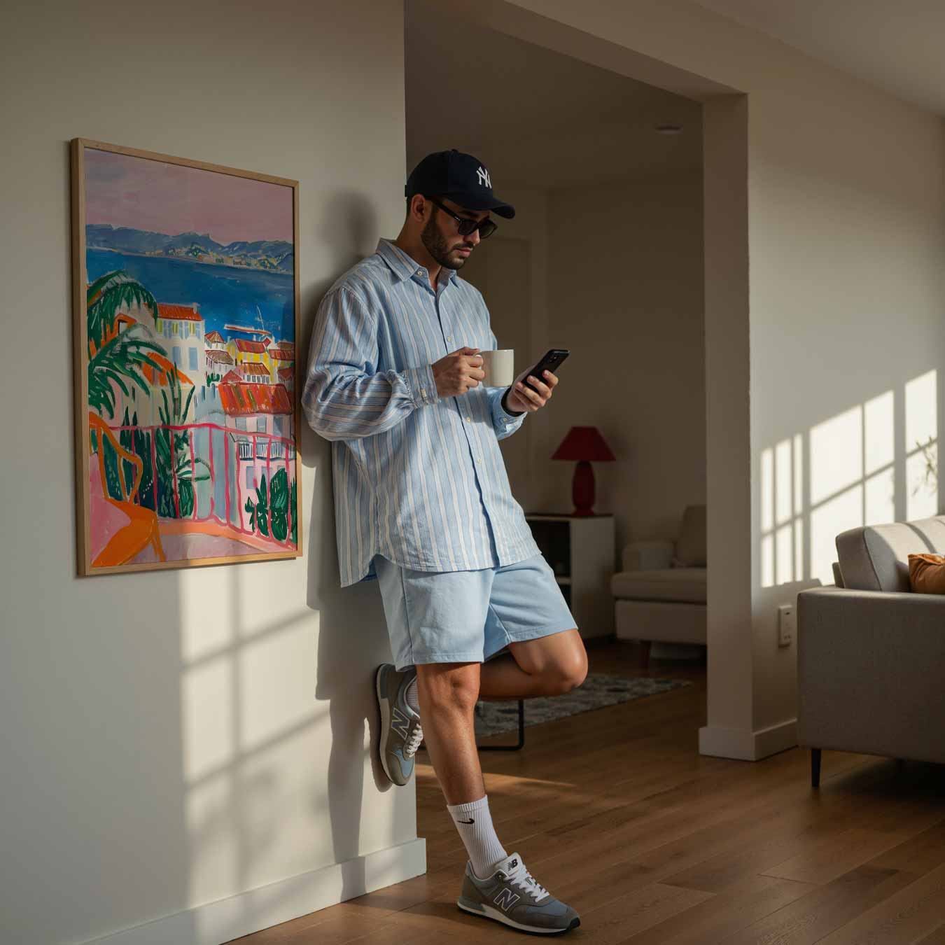 Zonovergoten Mediterrane Uitzicht Poster-WallArtistic