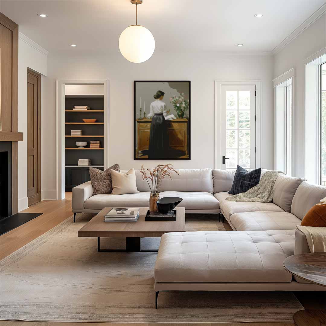 Geschetste Elegantie Kunstwerk-canvas-dibond-plexiglas-wanddecoratie-WallArtistic