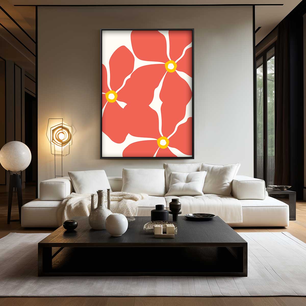 Bloemenexplosie op Canvas Kunstwerk-canvas-dibond-plexiglas-wanddecoratie-WallArtistic