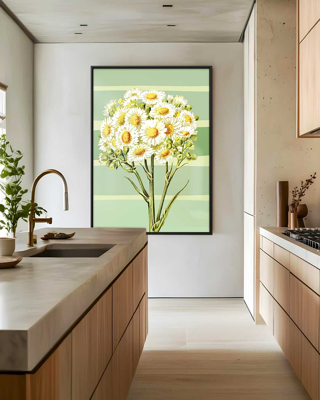 Frisse Margrietjes in de Herfst Kunstwerk-canvas-dibond-plexiglas-wanddecoratie-WallArtistic