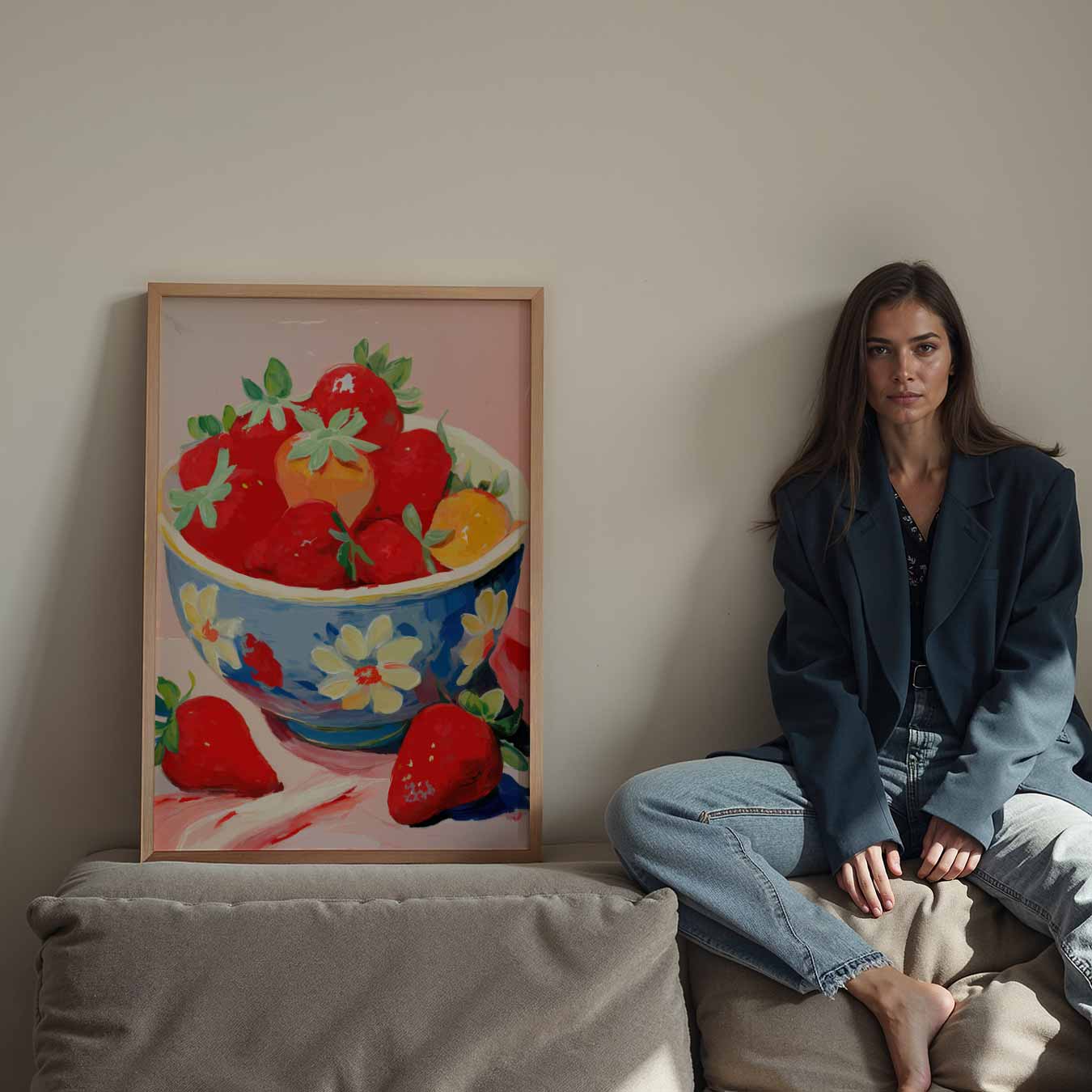 Zomerse Aardbeien Poster-WallArtistic