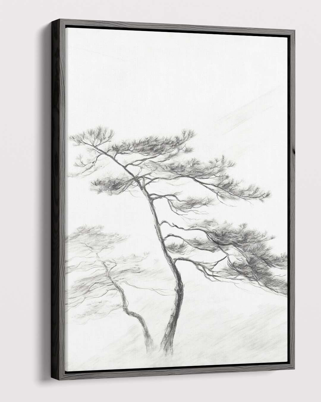 Mistige Bosverstilling Kunstwerk-canvas-dibond-plexiglas-wanddecoratie-WallArtistic