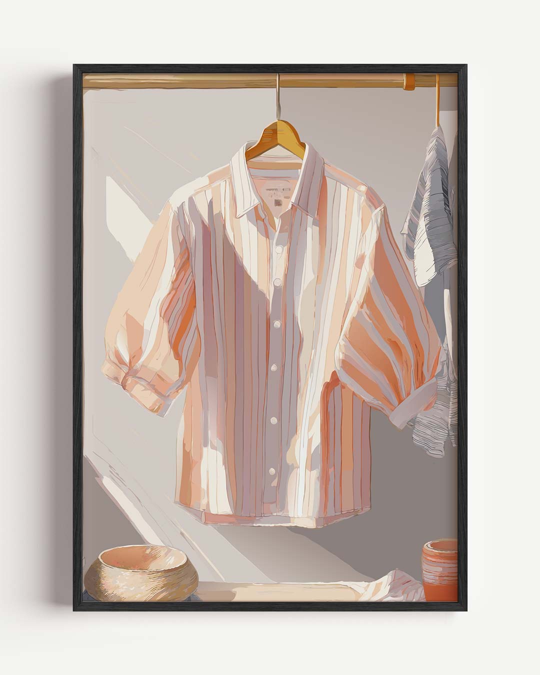 Zomerse Strepen Blouse Poster-WallArtistic