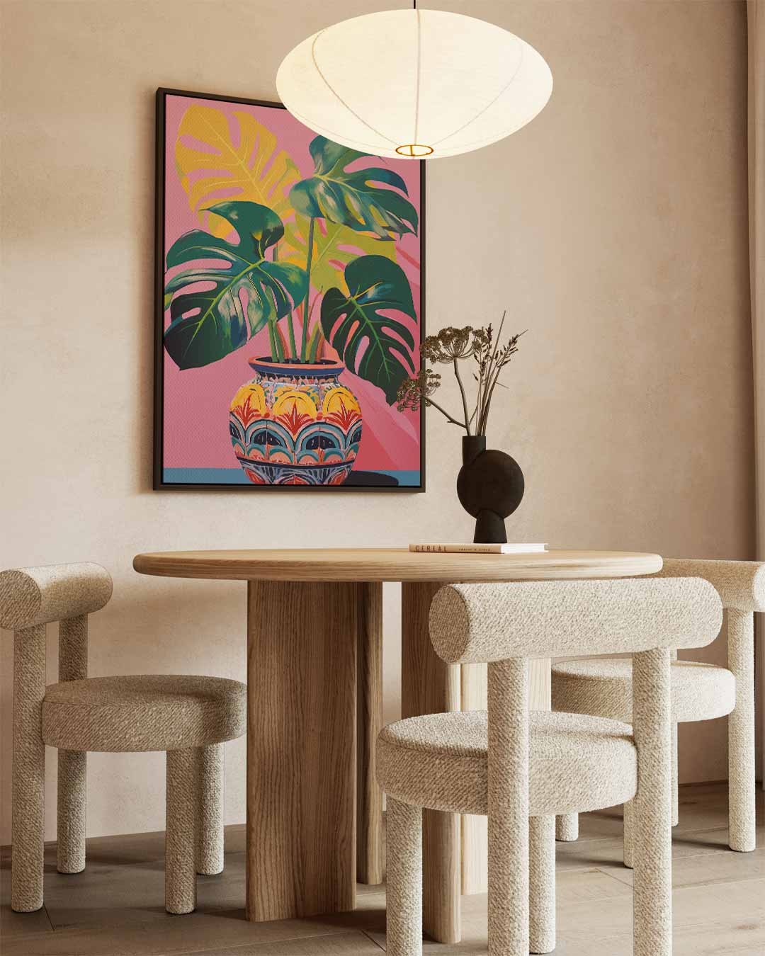 Tropische Bliss in Keramiek Kunstwerk-canvas-dibond-plexiglas-wanddecoratie-WallArtistic