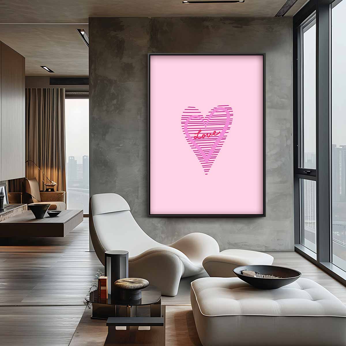 Hart van Liefde Kunstwerk-canvas-dibond-plexiglas-wanddecoratie-WallArtistic