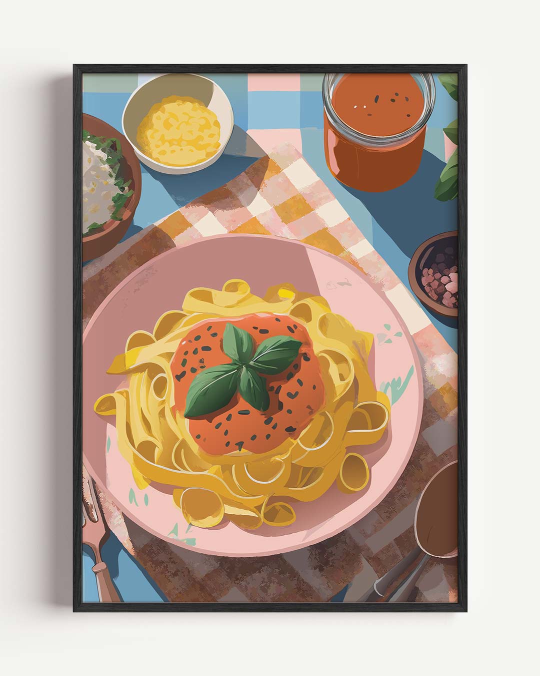 Italiaanse Pasta Poster-WallArtistic