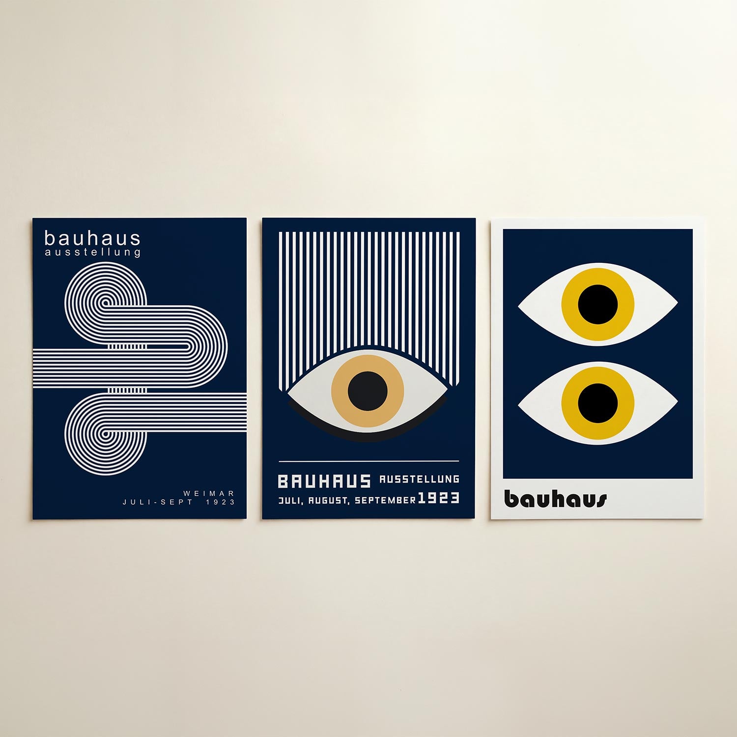 Lijnen en cirkelpatronen Posterset