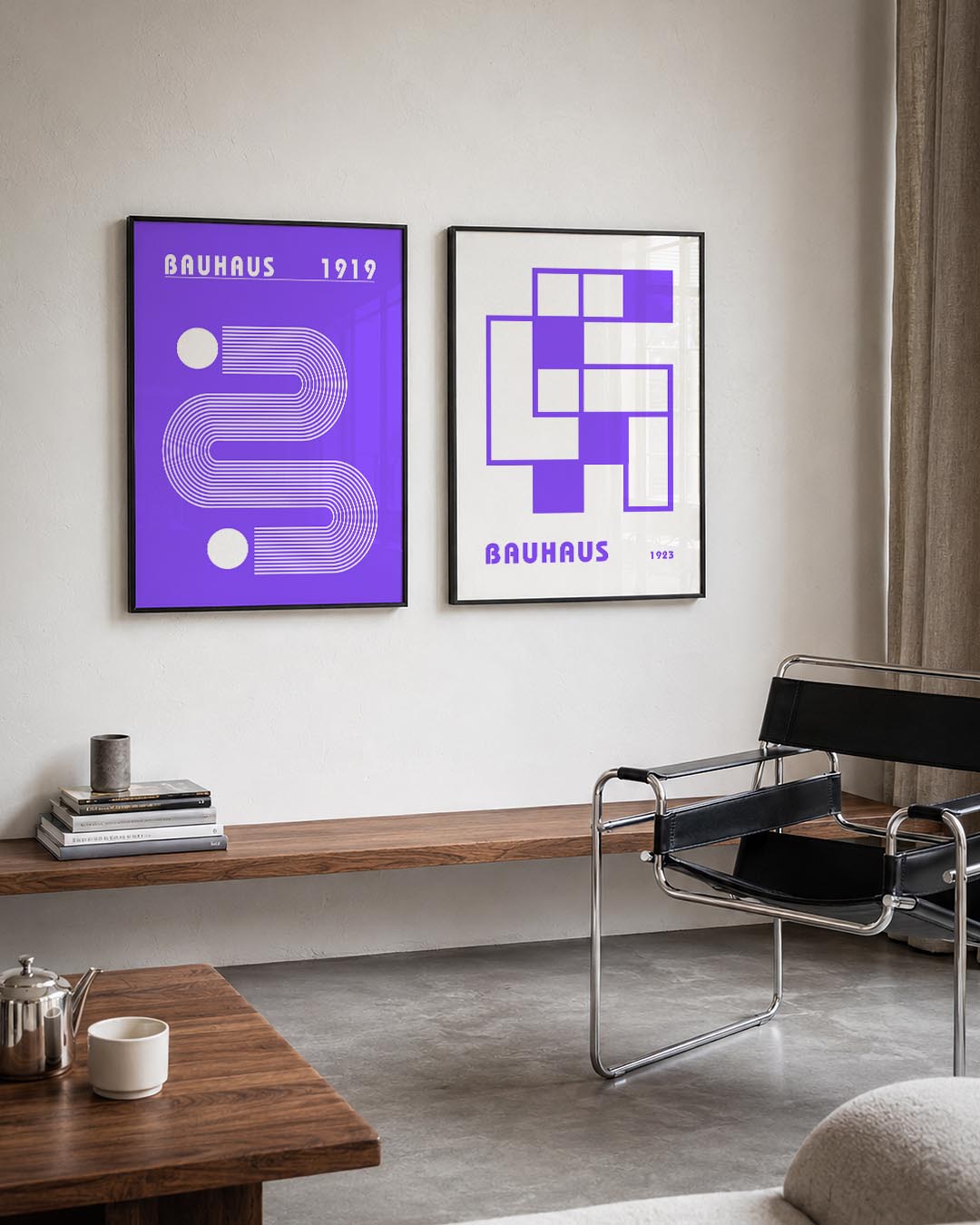 Lijnen en cirkel Posterset