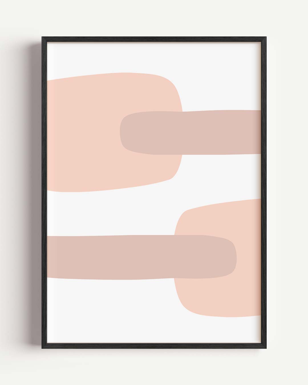 Zachte Aardetinten Abstracte Kunstposter-WallArtistic