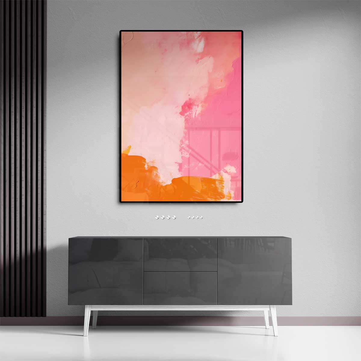 Vrolijke Kleurenexplosie Kunstwerk-canvas-dibond-plexiglas-wanddecoratie-WallArtistic