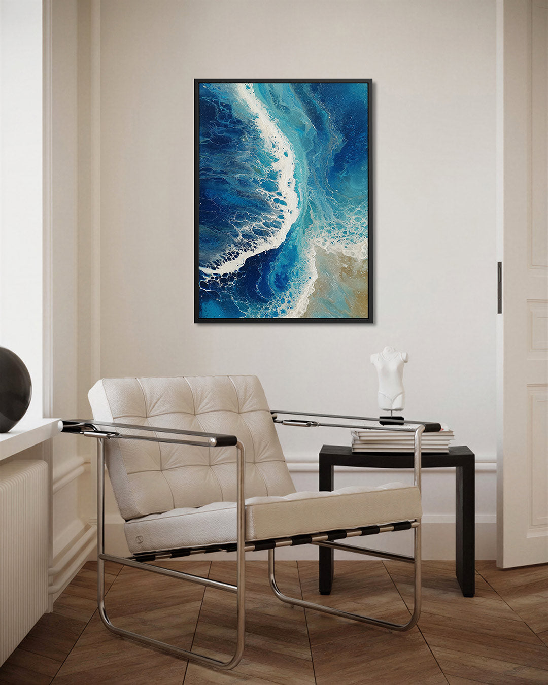 Dynamische oceaan golven Kunstwerk