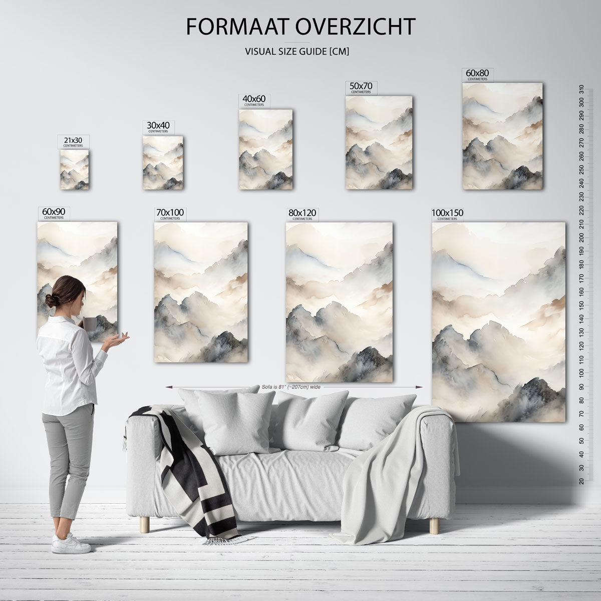 Berglandschap Poster