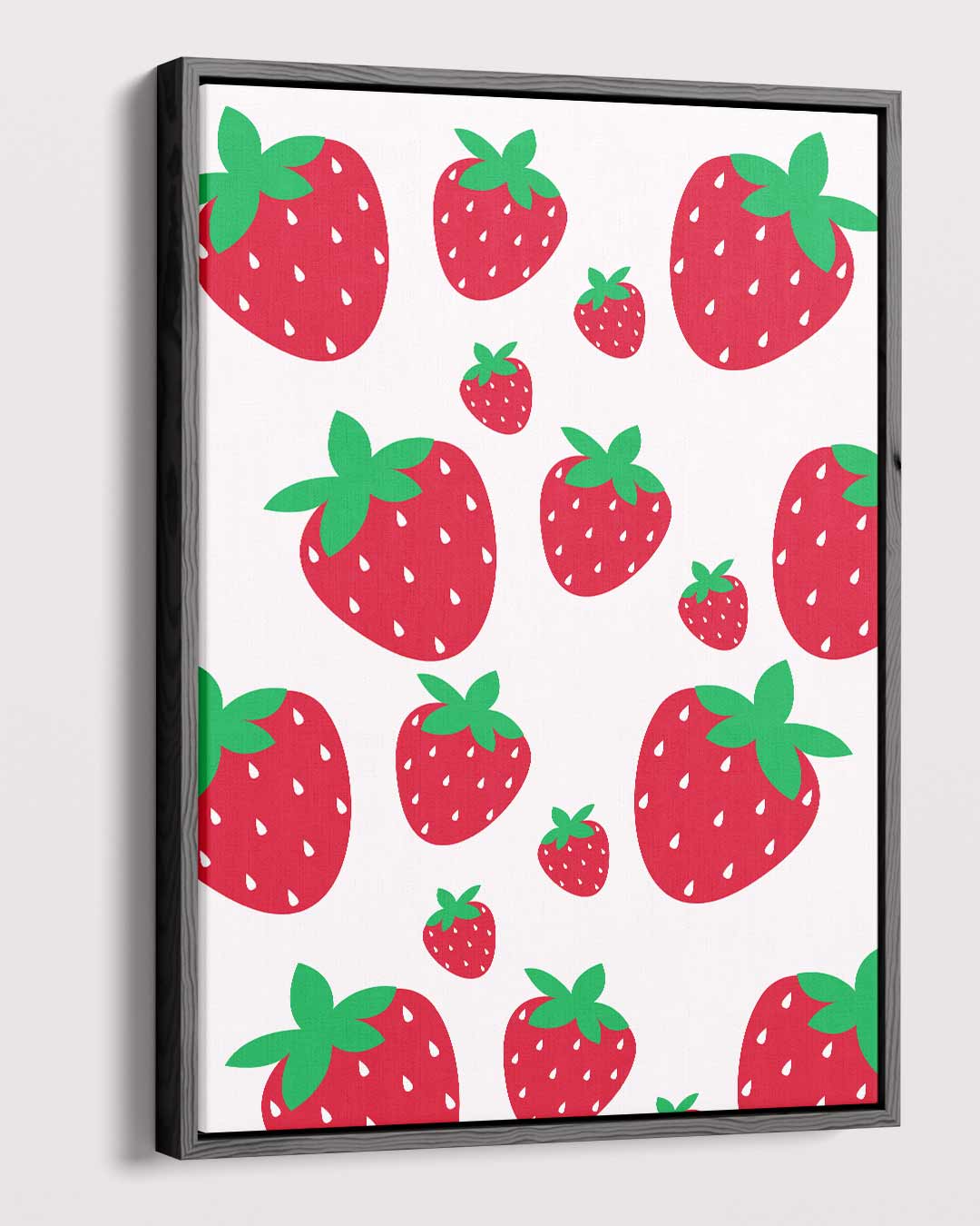 Aardbeien Liefde Wanddecoratie Kunstwerk-canvas-dibond-plexiglas-wanddecoratie-WallArtistic