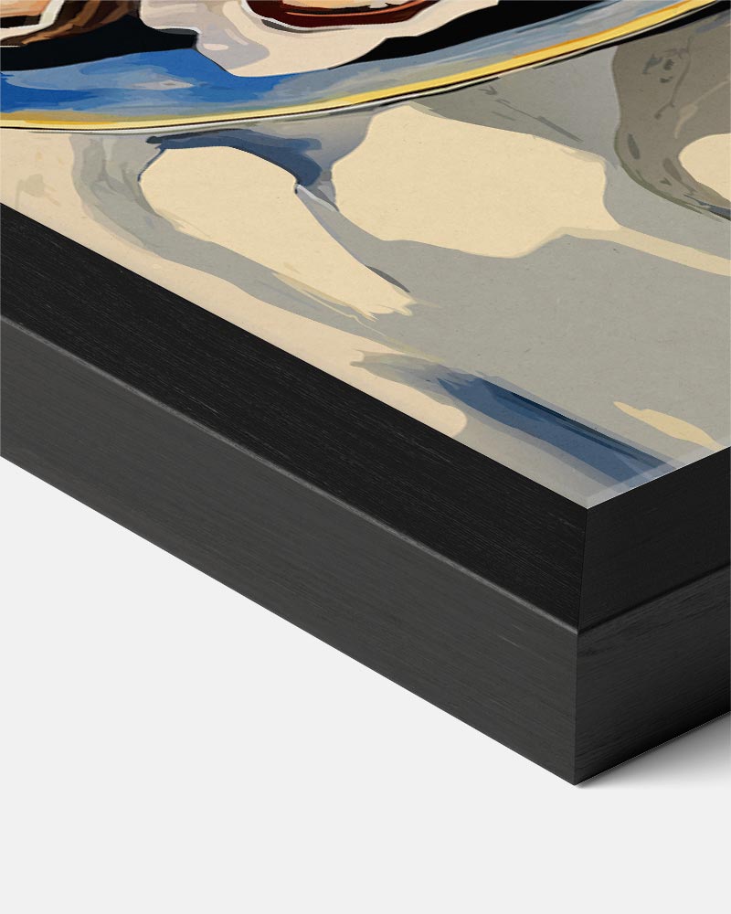 Mediterrane Tafelsfeer Poster-WallArtistic