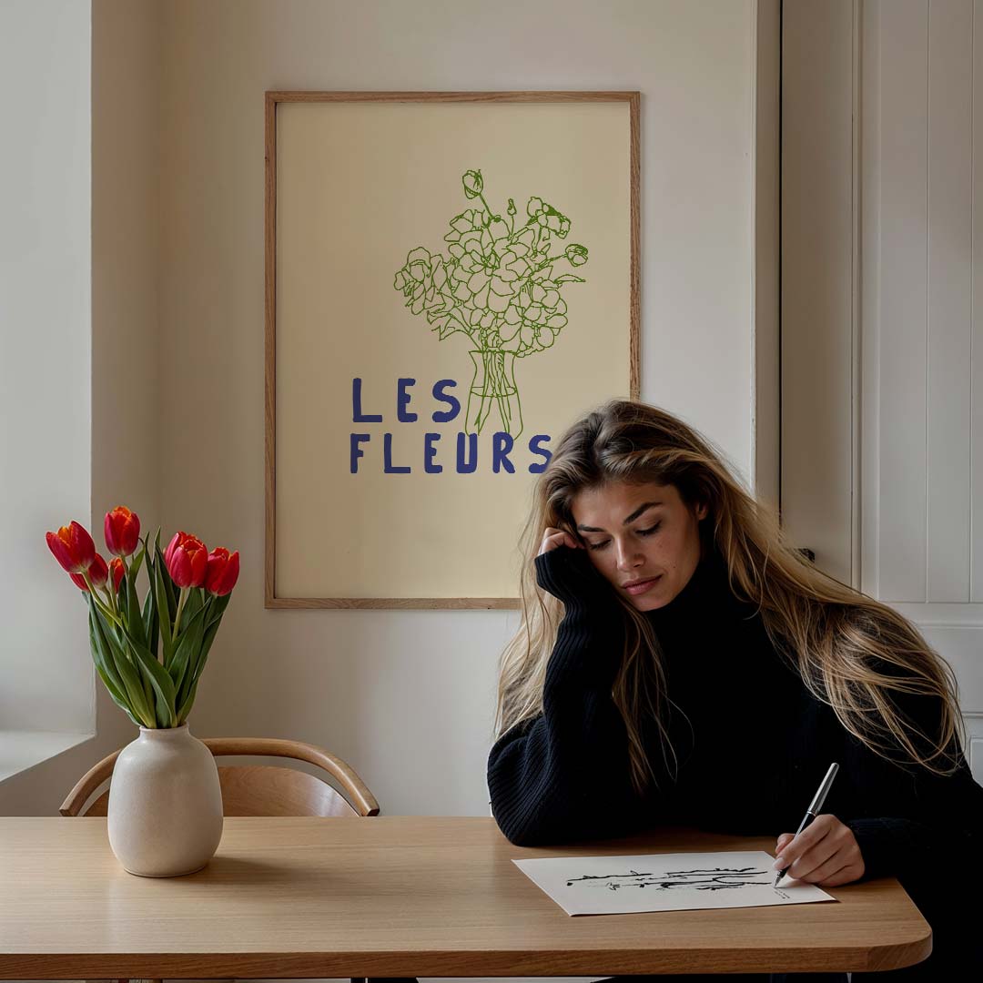Les Fleurs Bloemenposter-WallArtistic