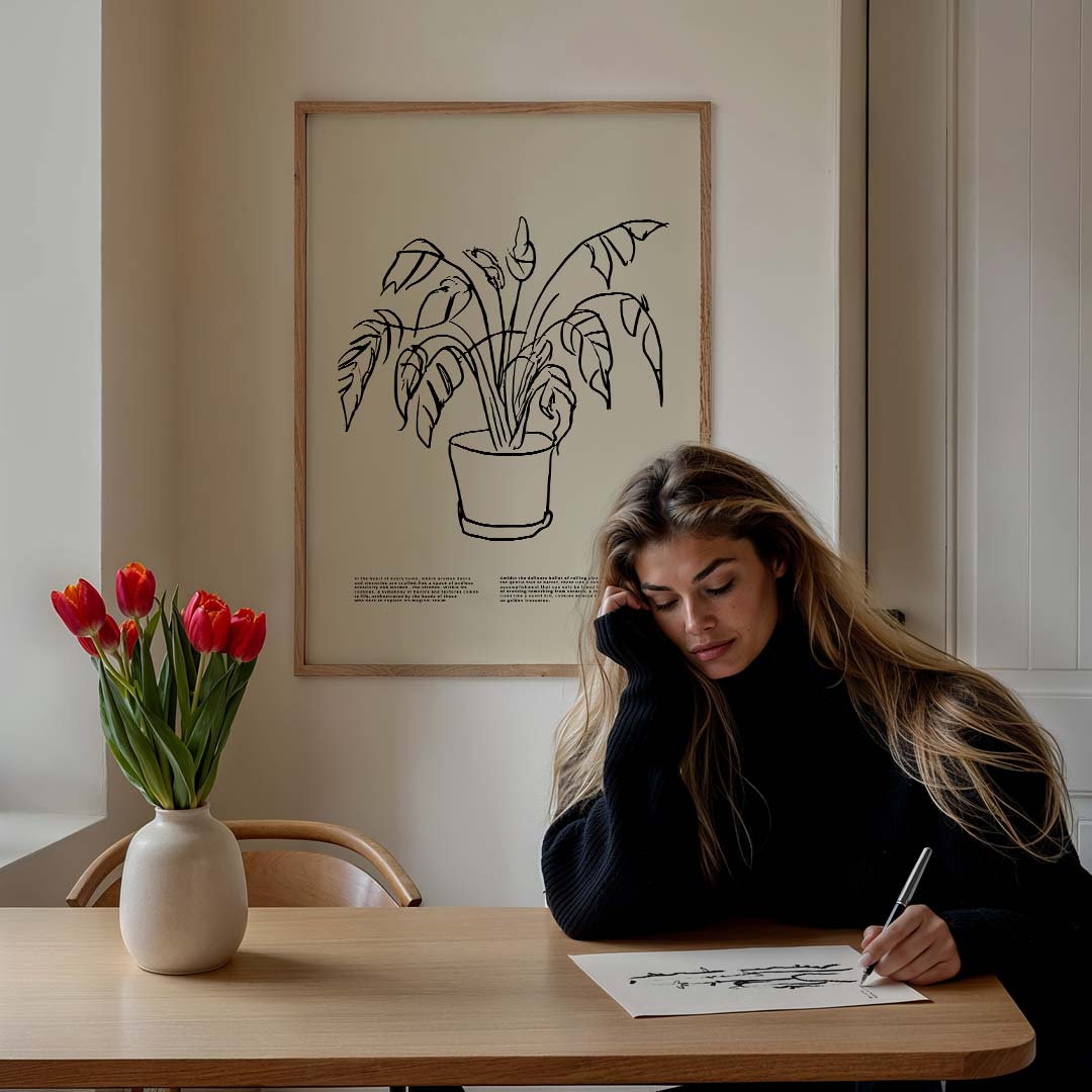 Stijlvolle Plantenposter-WallArtistic