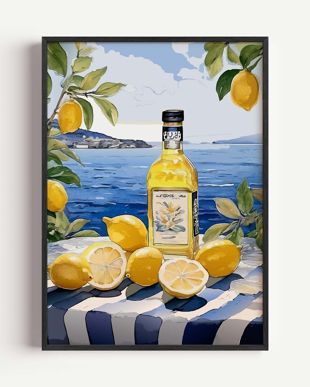 Mediterrane Zomer Citroen Poster-WallArtistic