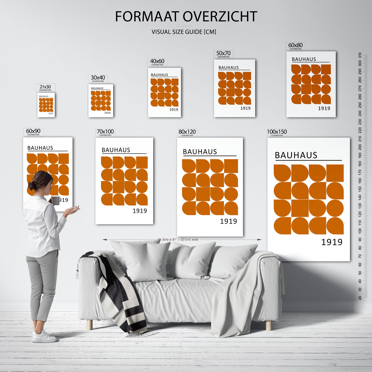 Vormritme en kleur Poster