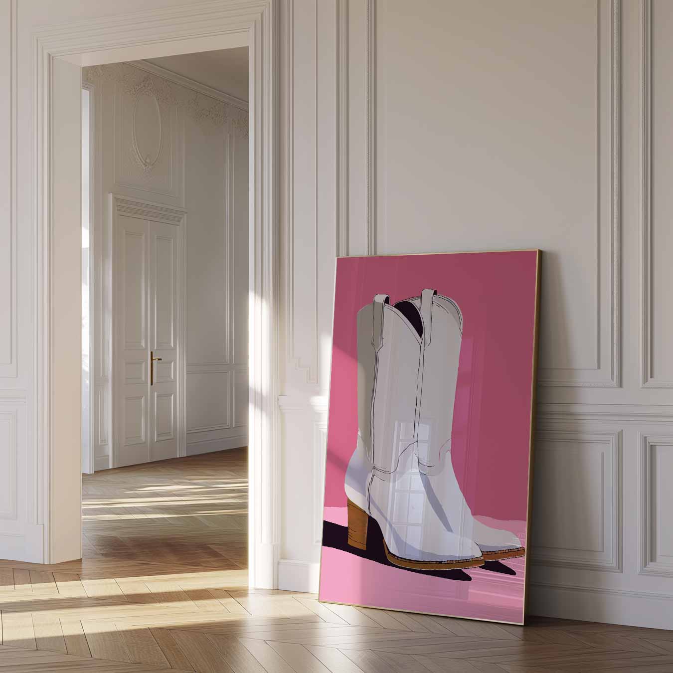 Stijlvolle Cowboylaarzen Poster