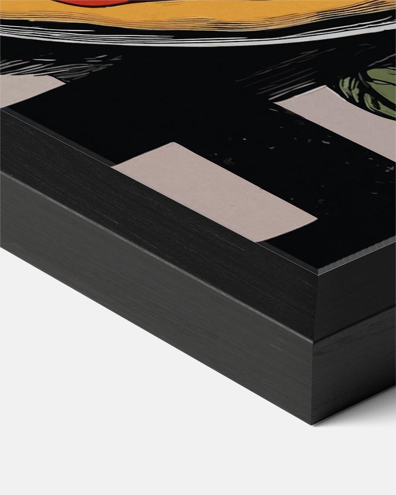 Italiaanse Pizza Illustratie Poster-WallArtistic