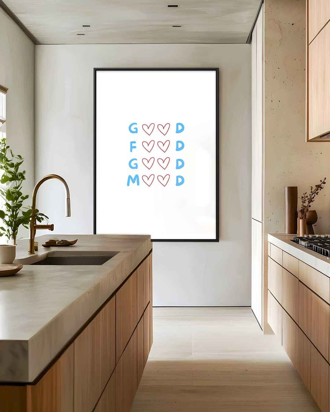 Liefdevolle Letteren Kunstwerk-canvas-dibond-plexiglas-wanddecoratie-WallArtistic