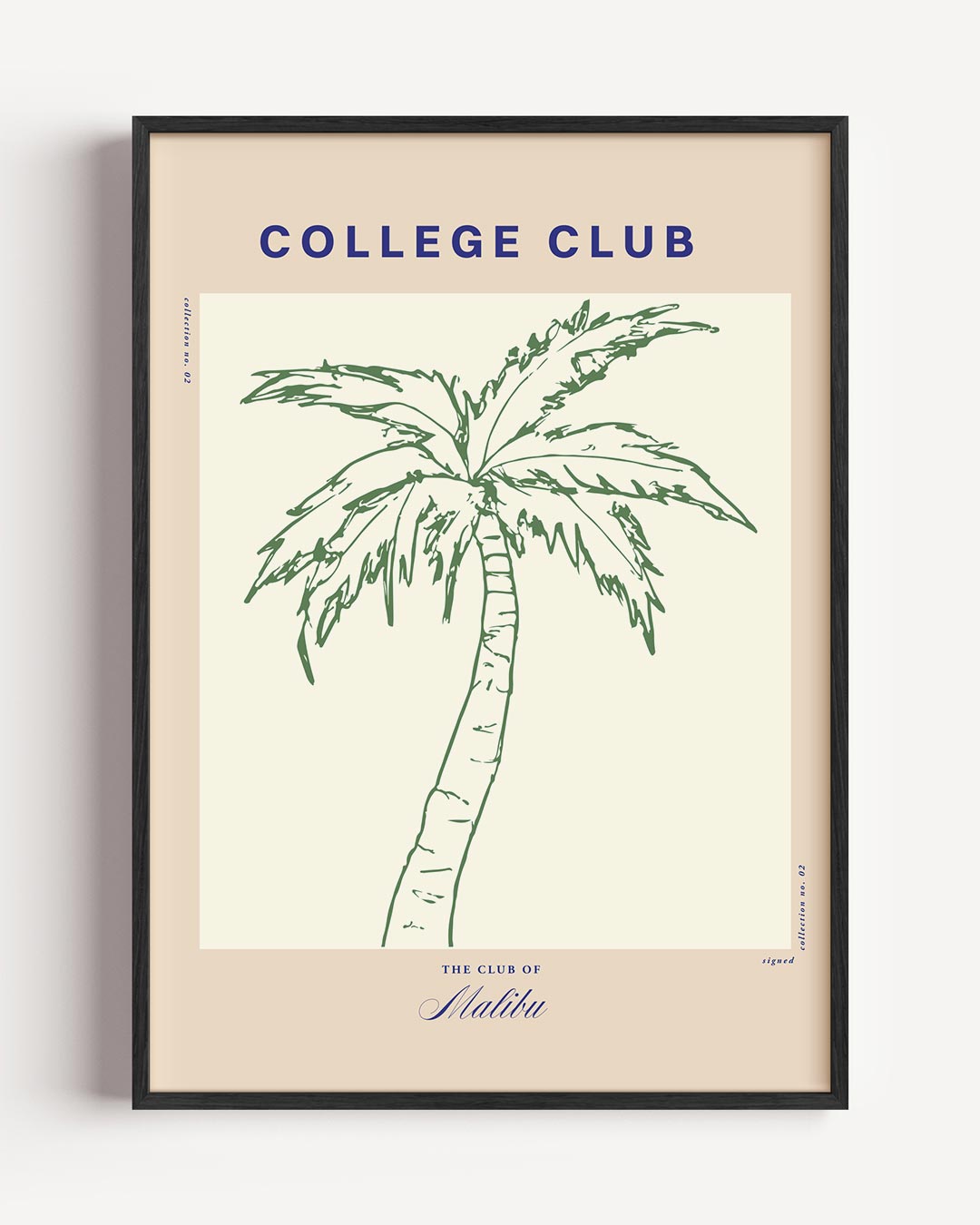 College Club Palmboom Poster-WallArtistic