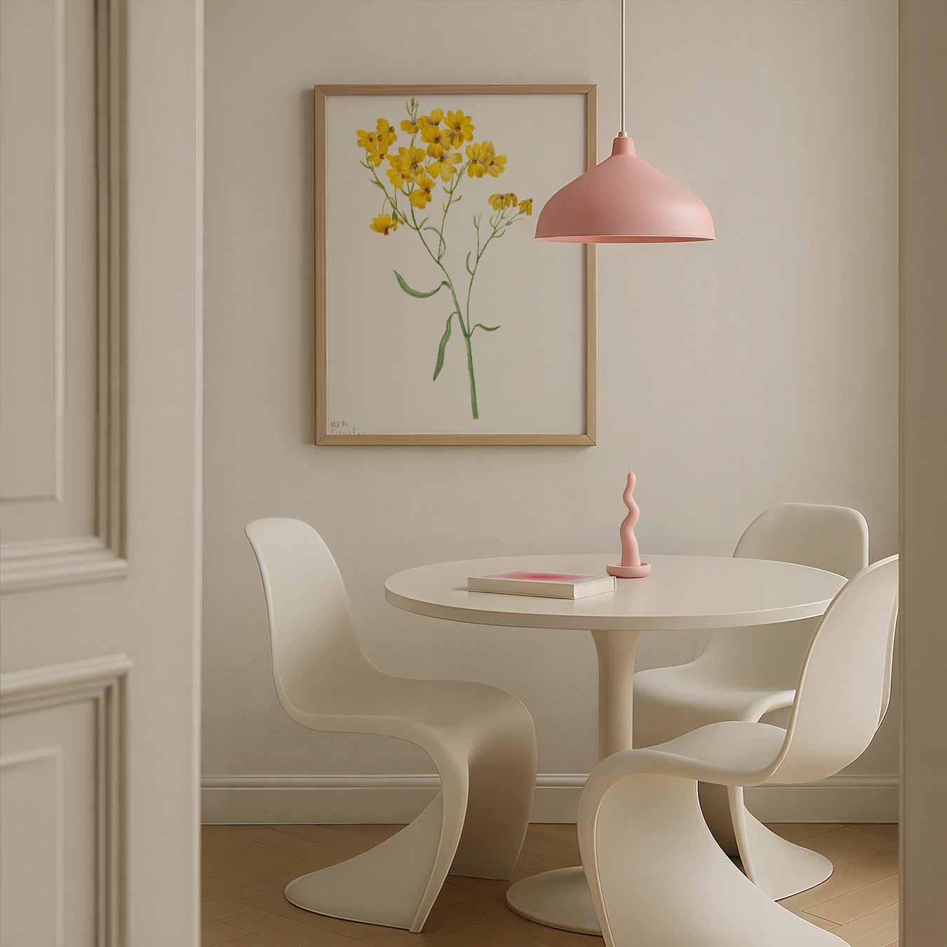 Zonnige Bloemen Illustratie Poster-WallArtistic